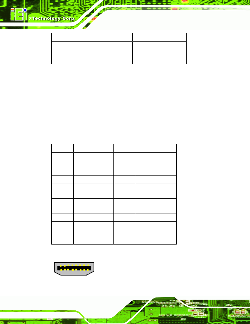 2 hdmi connector, Figure 3-25: hdmi connector, Table 3-26: rj-45 ethernet connector leds | Table 3-27: hdmi connector pinouts | IEI Integration NANO-CV-D25501_N26001 User Manual | Page 55 / 194