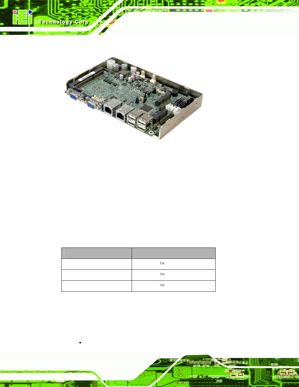1 introduction, 2 model variations, 3 features | Ntroduction, Odel, Ariations, Eatures, Figure 1-1: nano-cv-d25502/n26002, Table 1-1: nano-cv-d25502/n26002 model variations | IEI Integration NANO-CV-D25502_N26002 User Manual | Page 17 / 173