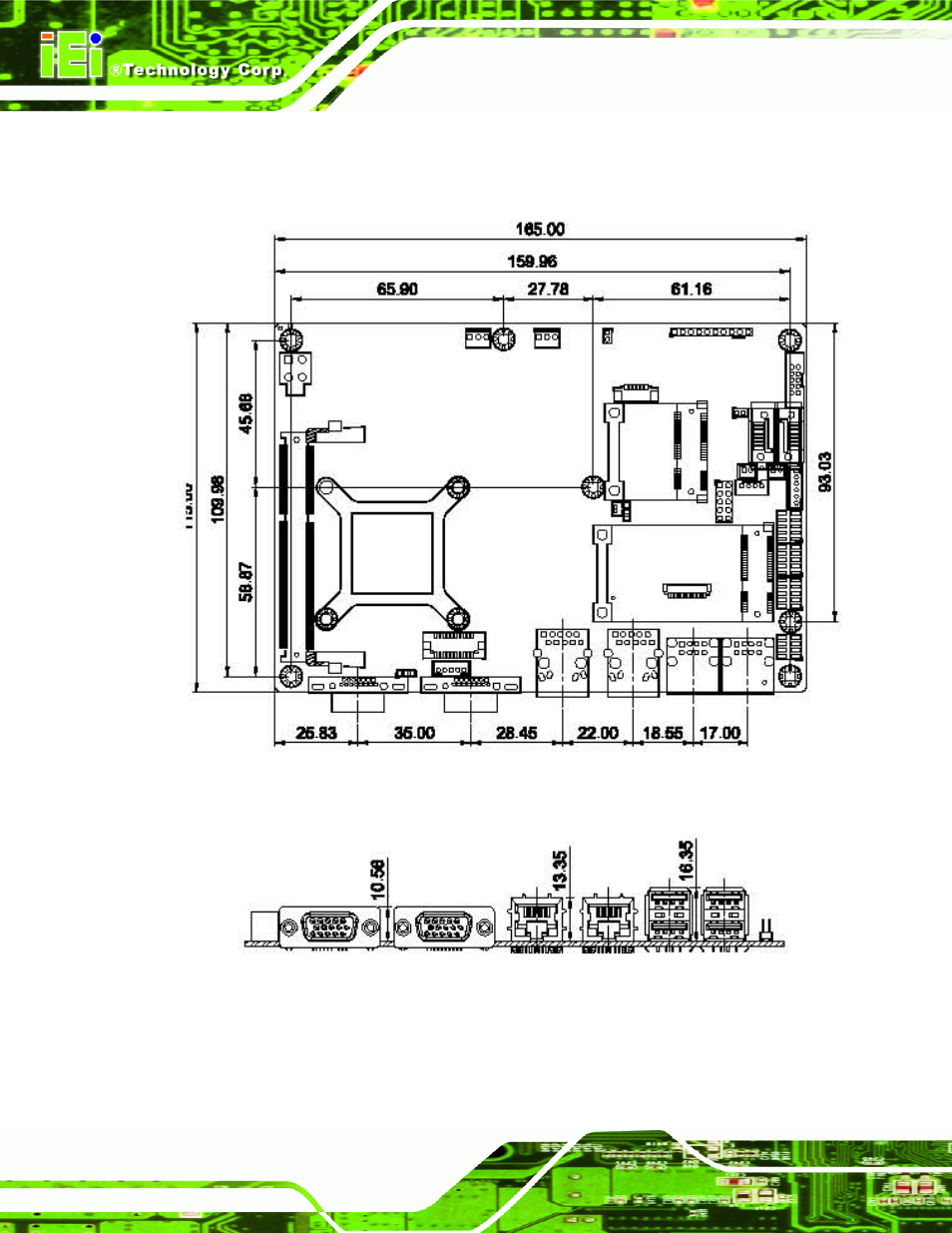 5 dimensions, Imensions, Figure 1-3: nano-cv-d25502/n26002 dimensions (mm) | IEI Integration NANO-CV-D25502_N26002 User Manual | Page 19 / 173