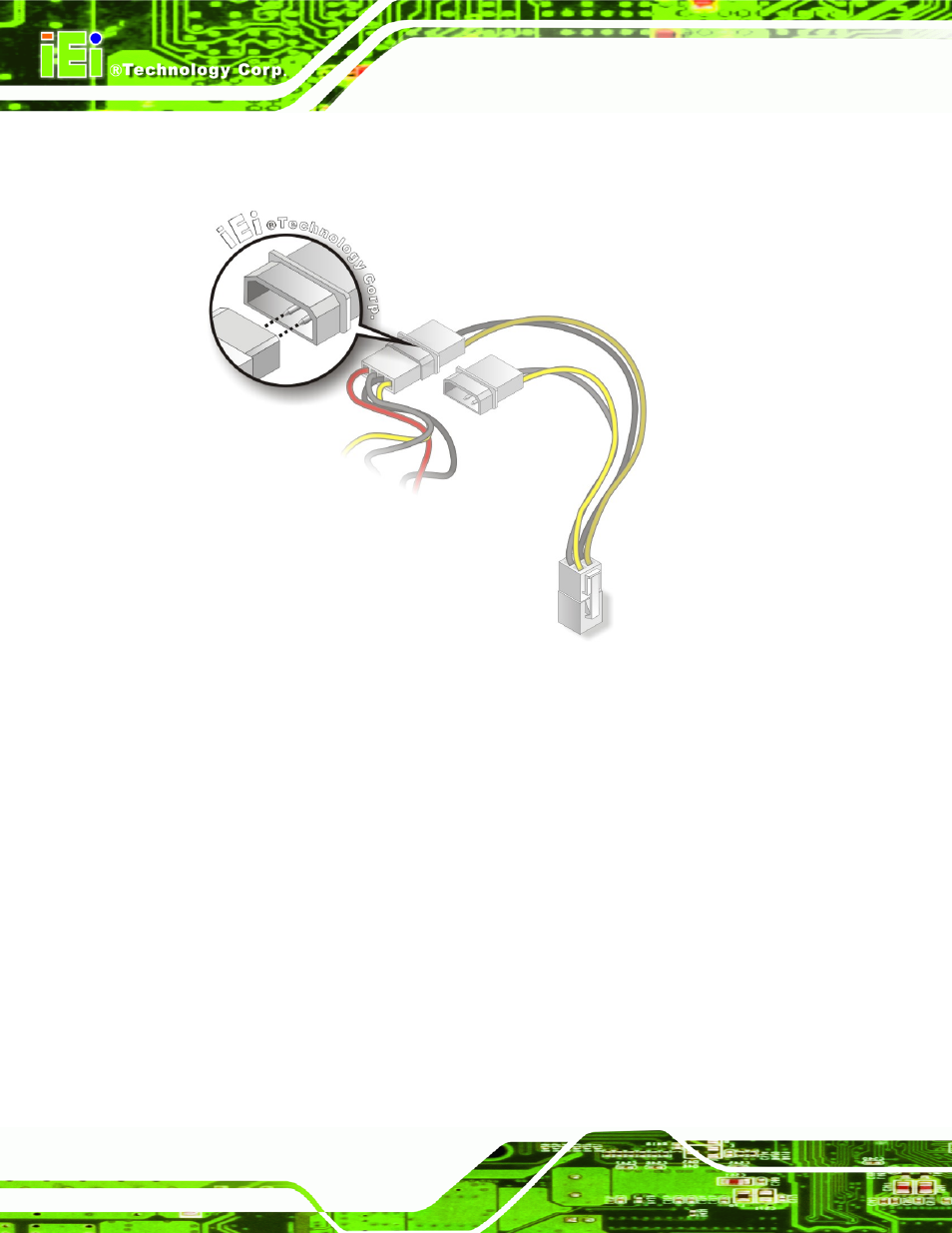 2 audio kit installation, Figure 4-7: connect power cable to power supply | IEI Integration NANO-CV-D25502_N26002 User Manual | Page 57 / 173