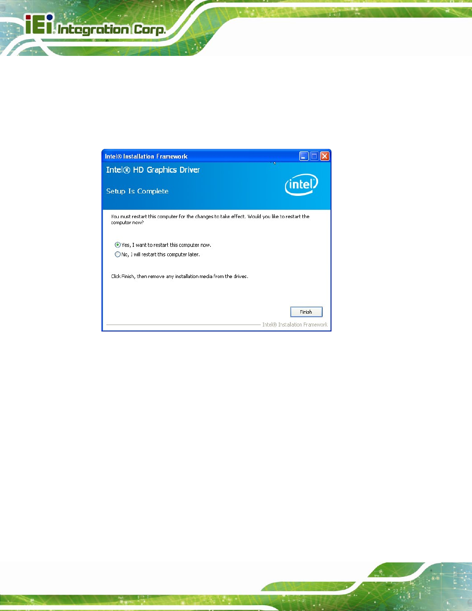 5 lan driver installation, River, Nstallation | IEI Integration NANO-QM871 User Manual | Page 135 / 203