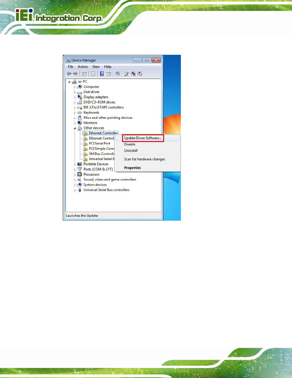 Figure 6-15: device manager list | IEI Integration NANO-QM871 User Manual | Page 137 / 203