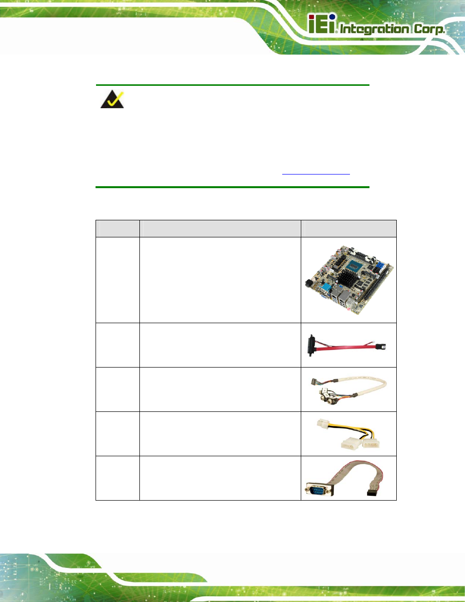3 packing list, Acking | IEI Integration NANO-QM871 User Manual | Page 26 / 203