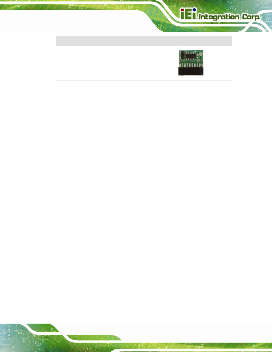 Table 2-2: optional items | IEI Integration NANO-QM871 User Manual | Page 28 / 203