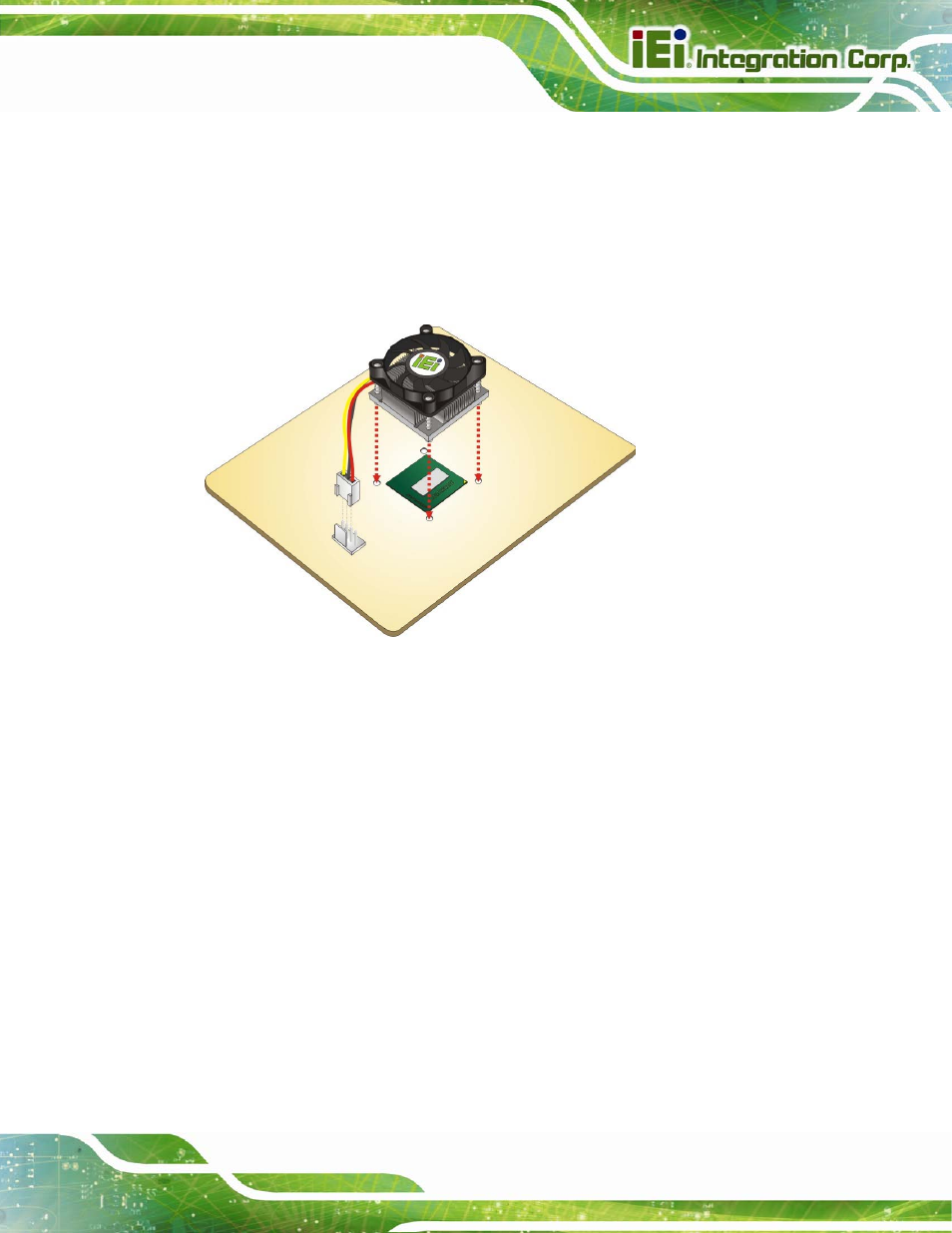 Figure 4-2: align the cooling kit | IEI Integration NANO-QM871 User Manual | Page 66 / 203