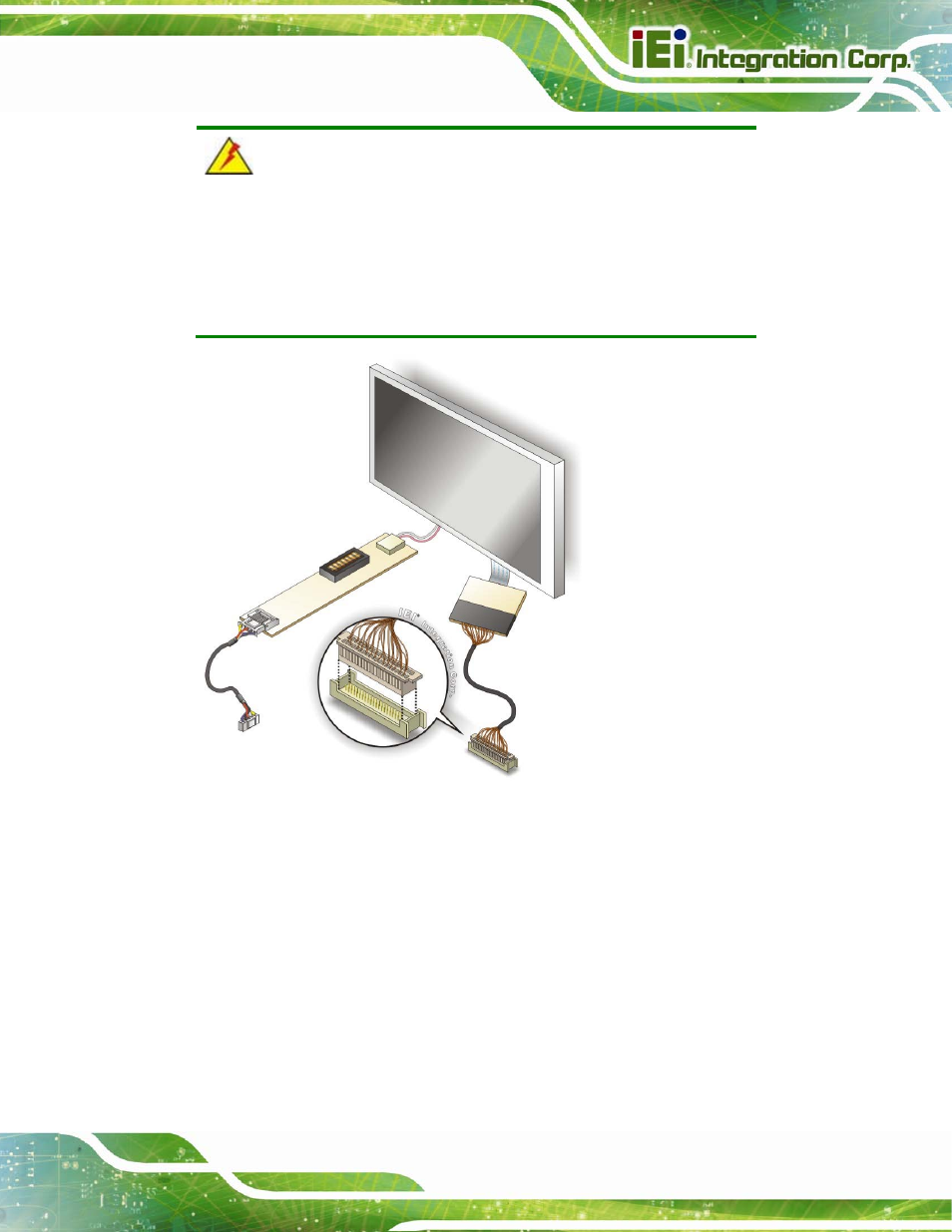 Figure 4-13: lvds connector | IEI Integration NANO-QM871 User Manual | Page 78 / 203