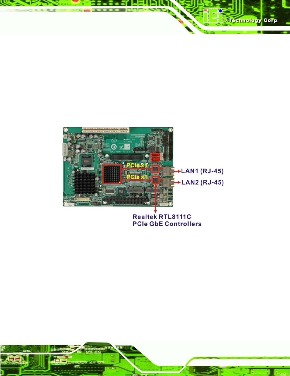 5 intel® ich7-m pcie bus, 1 pcie gbe ethernet | IEI Integration NOVA-945GSE v1.01 User Manual | Page 39 / 195