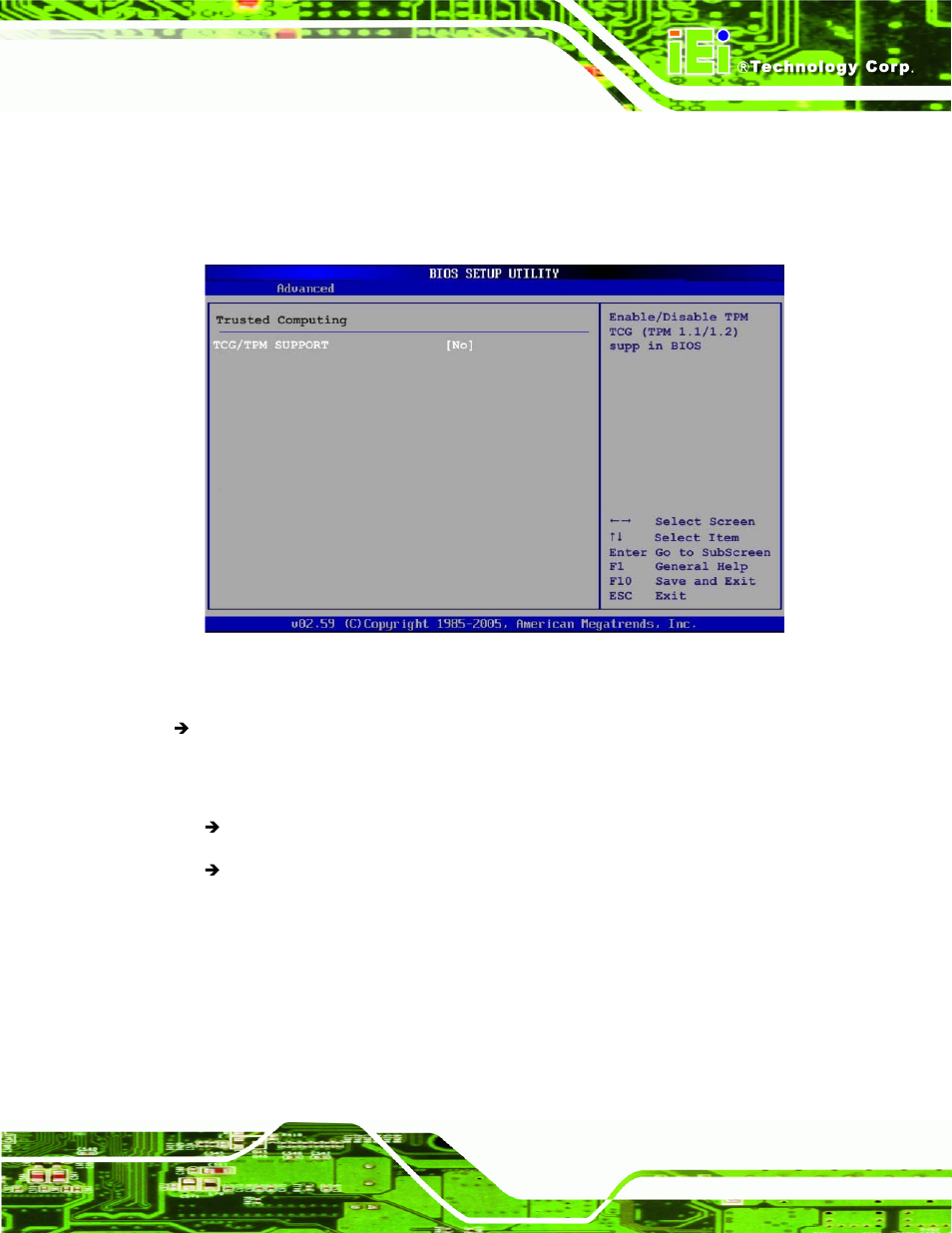 9 trusted computing | IEI Integration NOVA-945GSE v2.01 User Manual | Page 115 / 172