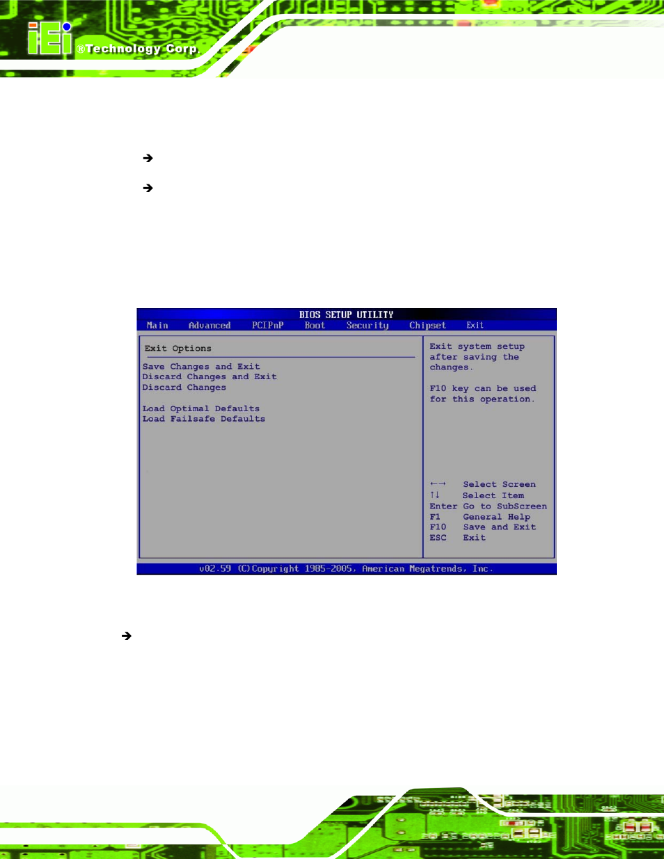 8 exit | IEI Integration NOVA-945GSE v2.01 User Manual | Page 128 / 172