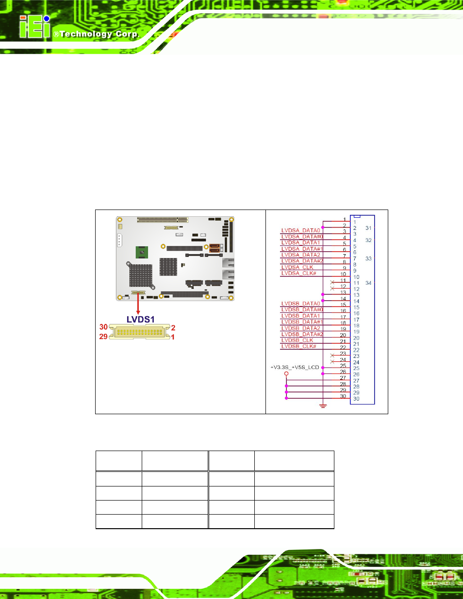 14 lvds lcd connector (18-bit) | IEI Integration NOVA-945GSE v2.01 User Manual | Page 48 / 172