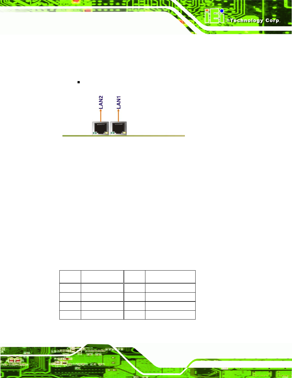 4 external peripheral interface connector panel, 1 lan connectors | IEI Integration NOVA-945GSE v2.01 User Manual | Page 59 / 172
