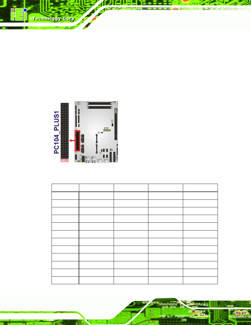 11 pci-104 connector | IEI Integration NOVA-HM551 v1.00 User Manual | Page 42 / 162