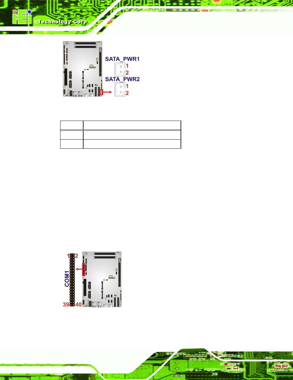 18 serial port connector (rs-232) | IEI Integration NOVA-HM551 v1.00 User Manual | Page 50 / 162