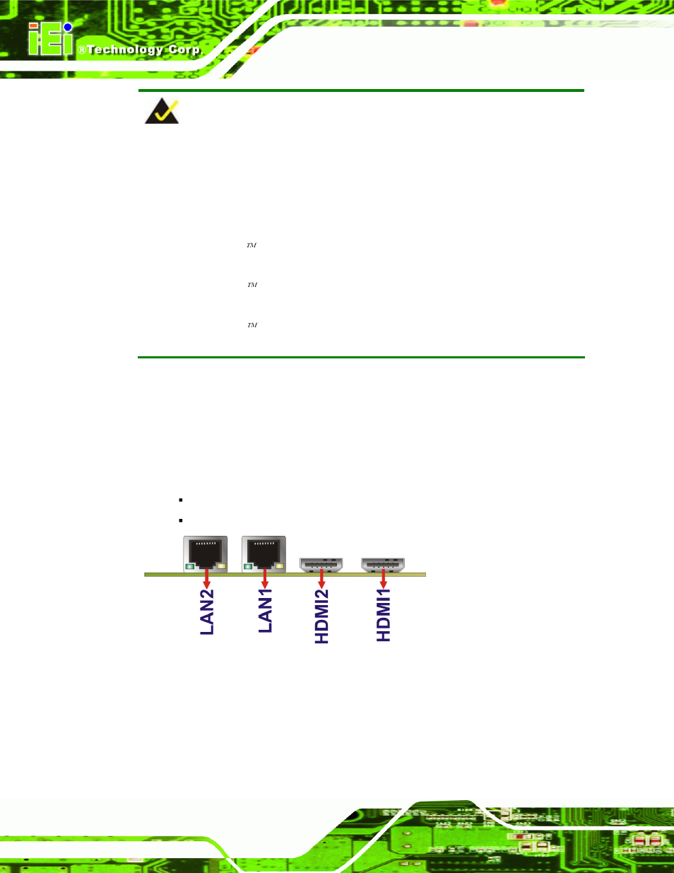3 external peripheral interface connector panel | IEI Integration NOVA-HM551 v1.00 User Manual | Page 56 / 162