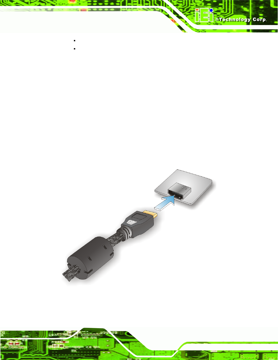 1 hdmi display device connection | IEI Integration NOVA-HM551 v1.00 User Manual | Page 83 / 162