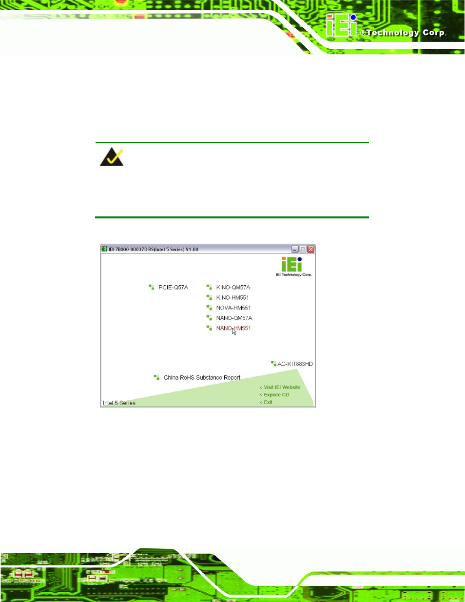 9 software installation | IEI Integration NOVA-HM551 v1.00 User Manual | Page 85 / 162