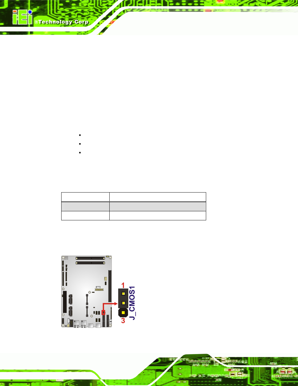 Figure 4-7: clear cmos jumper, Table 4-3: clear cmos jumper settings | IEI Integration NOVA-HM551 v1.10 User Manual | Page 70 / 162