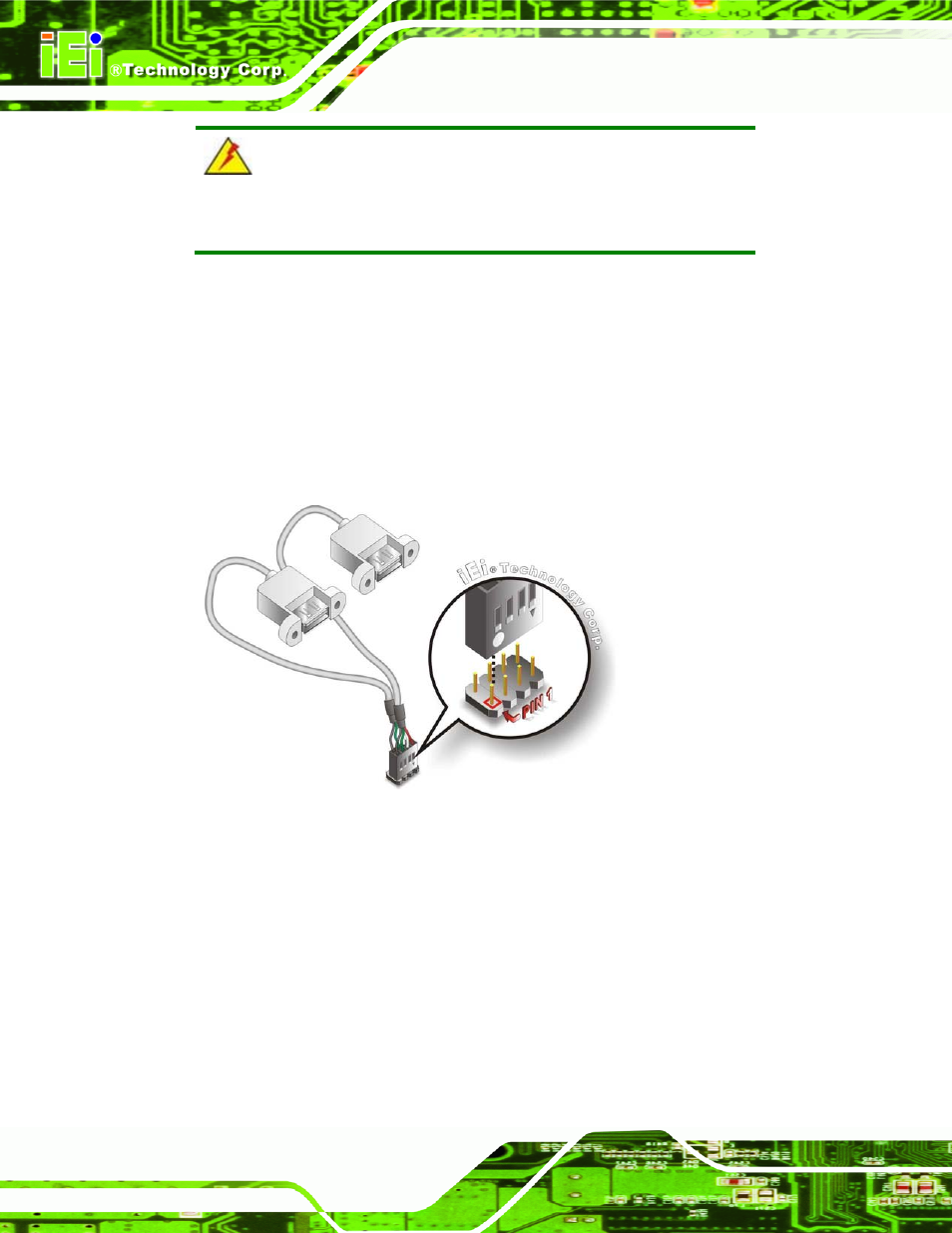 Figure 4-19: dual usb cable connection | IEI Integration NOVA-HM551 v1.10 User Manual | Page 82 / 162