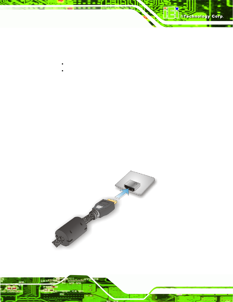 8 external peripheral interface connection, 1 hdmi display device connection, Xternal | Eripheral, Nterface, Onnection, Figure 4-20: hdmi connection | IEI Integration NOVA-HM551 v1.10 User Manual | Page 83 / 162