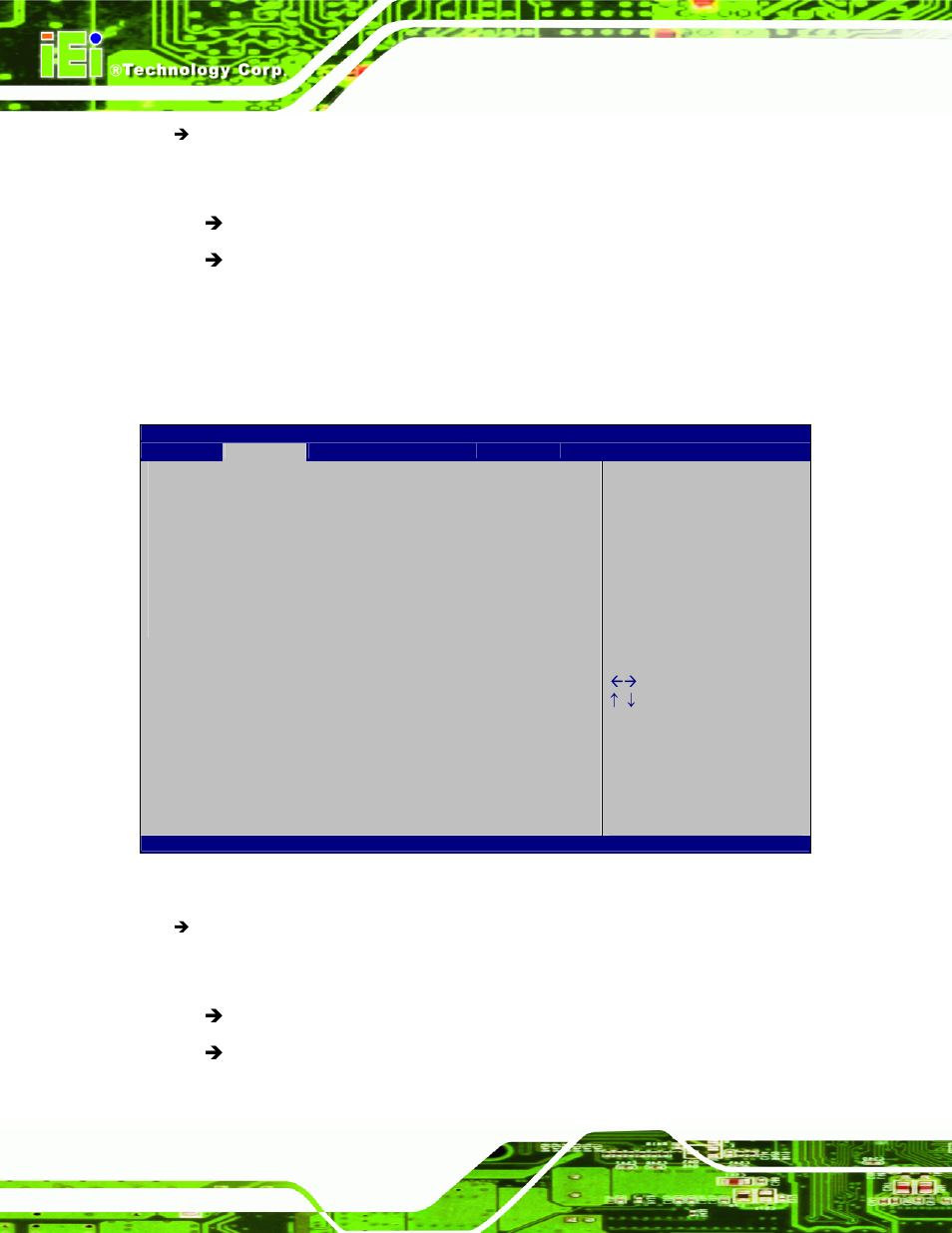 1 console redirection settings, Bios menu 12: console redirection settings | IEI Integration NOVA-PV-D4251_D5251 v1.01 User Manual | Page 126 / 179
