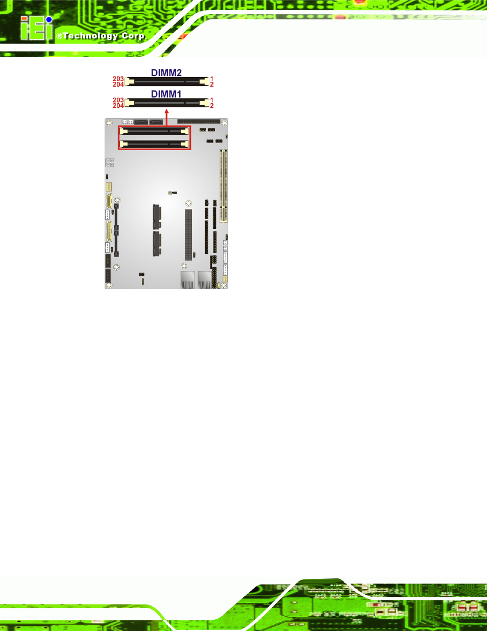 5 digital i/o connector, Figure 3-6: so-dimm connector location | IEI Integration NOVA-PV-D4251_D5251 v1.01 User Manual | Page 40 / 179