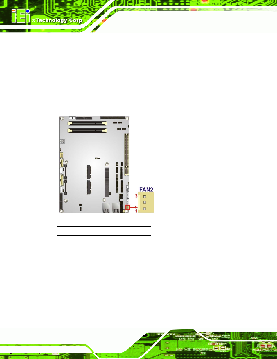 8 fan connector (system), 9 front panel connector, Figure 3-10: +12v fan connector locations | Table 3-9: +12v fan connector pinouts | IEI Integration NOVA-PV-D4251_D5251 v1.01 User Manual | Page 44 / 179
