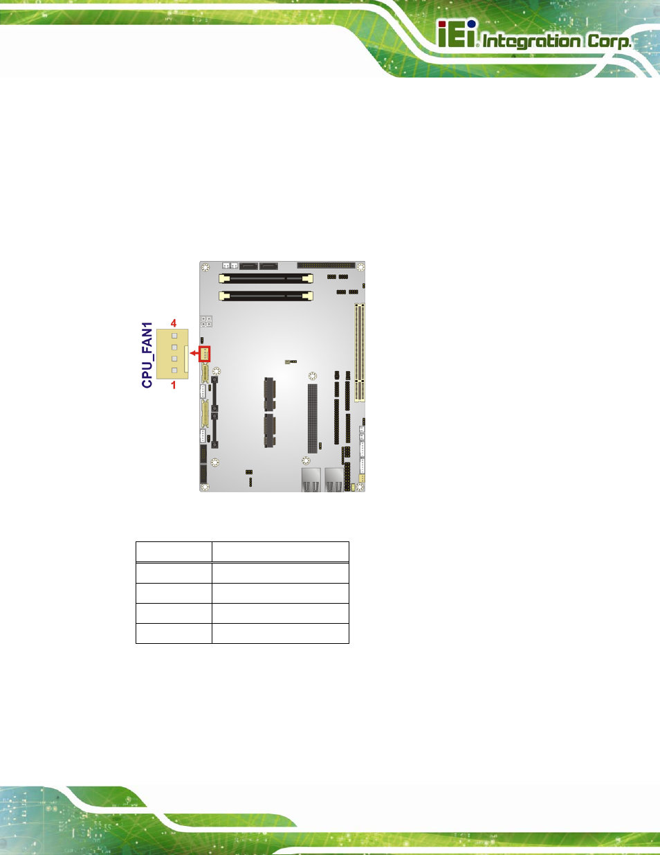 7 fan connector (cpu) | IEI Integration NOVA-PV-D4251_D5251 v1.10 User Manual | Page 45 / 194