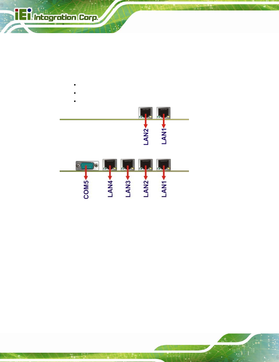3 external peripheral interface connector panel, 1 ethernet connector | IEI Integration NOVA-PV-D4251_D5251 v1.10 User Manual | Page 74 / 194