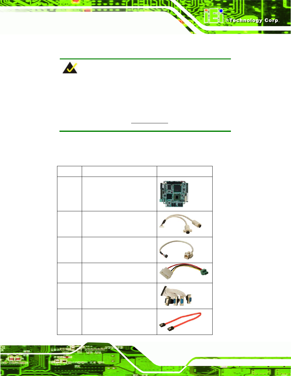 3 unpacking checklist, 1 package contents, Npacking | Hecklist | IEI Integration PM-945GSE User Manual | Page 25 / 122