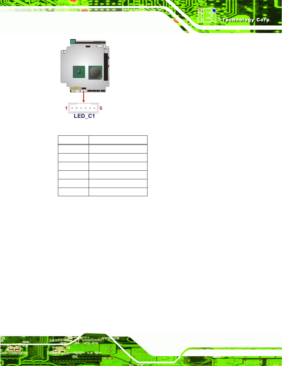 12 pci-104 connector, Figure 3-13: led connector locations, Table 3-12: led connector pinouts | IEI Integration PM-945GSE User Manual | Page 41 / 122