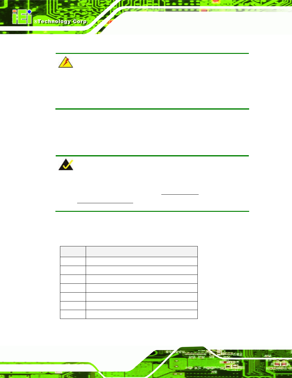 6 chassis installation, 7 internal peripheral device connections, Hassis | Nstallation, Nternal, Eripheral, Evice, Onnections, Table 4-5: iei provided cables, 6 chassis installation warning | IEI Integration PM-945GSE User Manual | Page 62 / 122