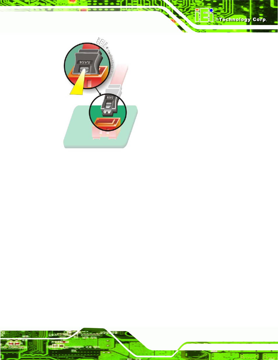 Figure 4-10: sata drive cable connection | IEI Integration PM-945GSE User Manual | Page 67 / 122