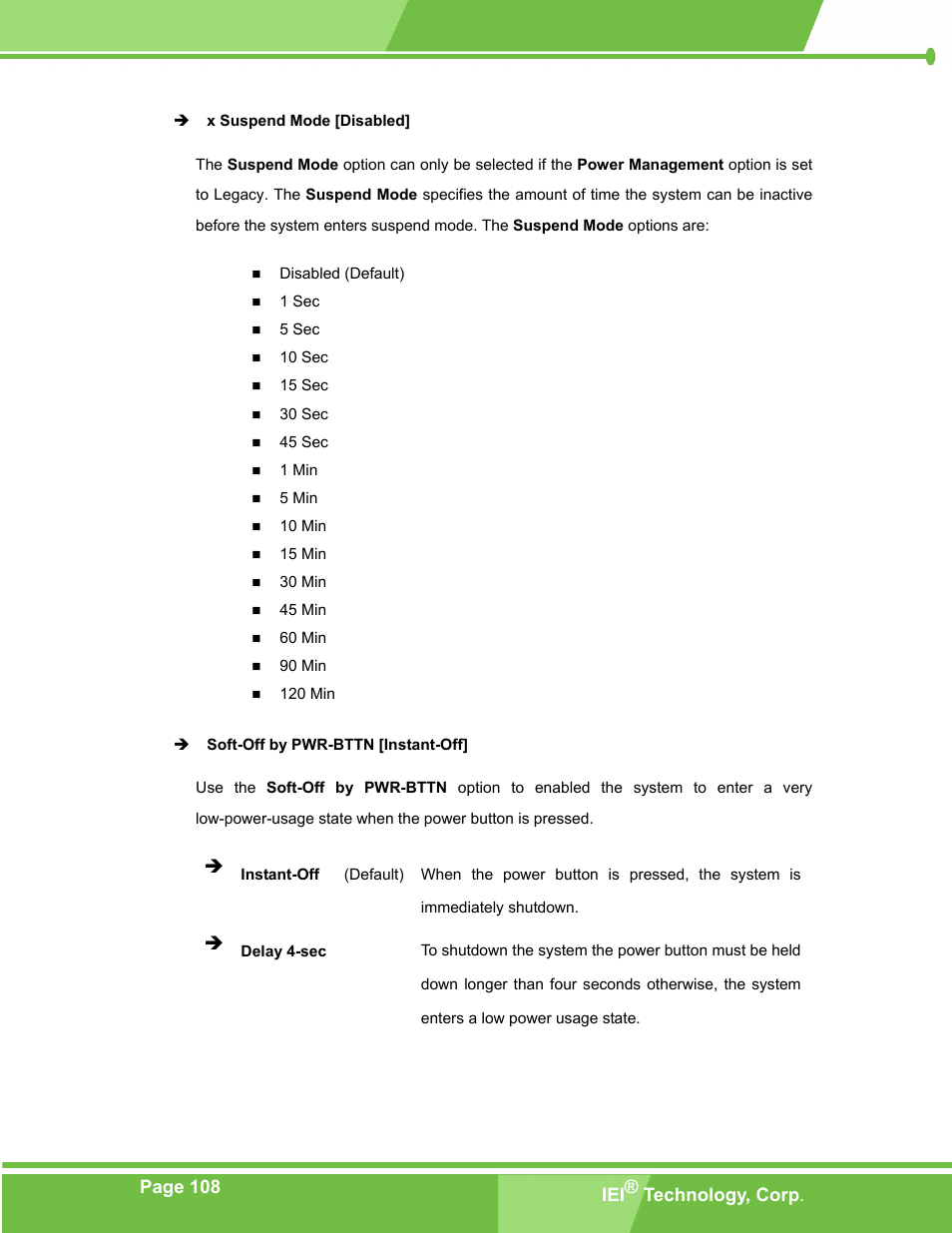 Page 108 iei® technology, corp | IEI Integration PM-LX-800 v1.0 User Manual | Page 108 / 147