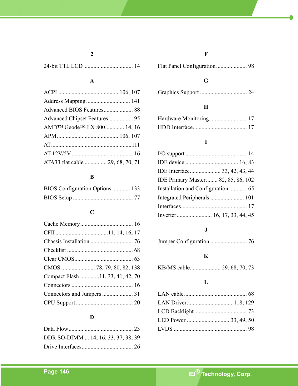 IEI Integration PM-LX-800 v1.0 User Manual | Page 146 / 147