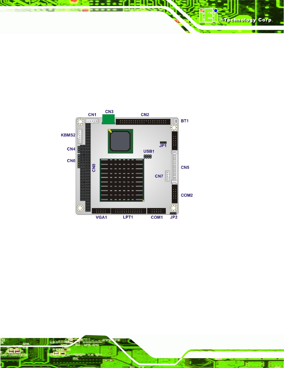 1 peripheral interface connectors, 1 pm-lx2-800 motherboard layout, Eripheral | Nterface, Onnectors | IEI Integration PM-LX2-800 User Manual | Page 25 / 123