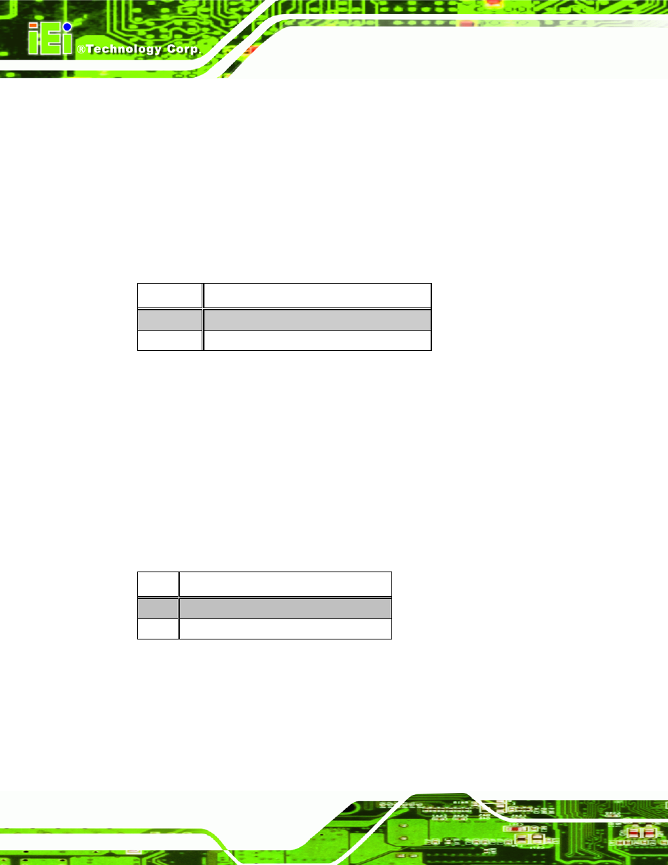 1 com3 rs422/rs485 select jumper, 2 lcd voltage select jumper, Table 4-1: com3 rs422/rs485 select jumper settings | Table 4-2: lcd voltage select jumper settings | IEI Integration PM-LX2-800 User Manual | Page 58 / 123