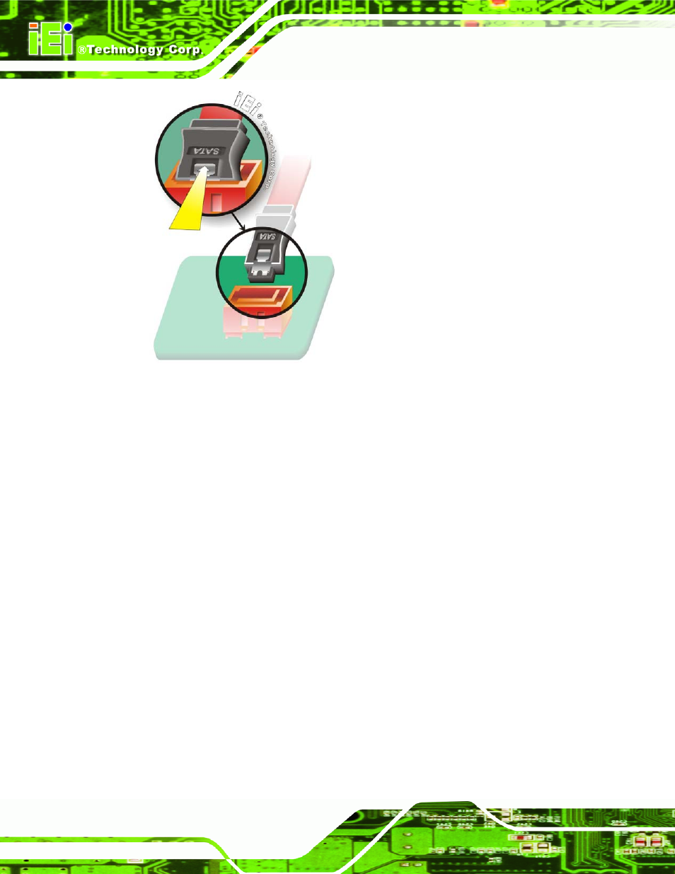 Figure 4-12: sata drive cable connection | IEI Integration PM-PV-N4551_D5251 User Manual | Page 64 / 141