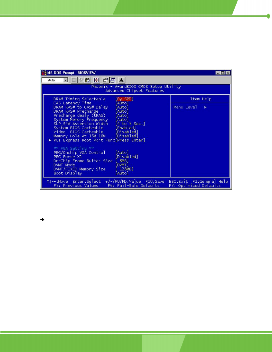 Advanced chipset features | IEI Integration WAFER-LX v1.0 User Manual | Page 85 / 144