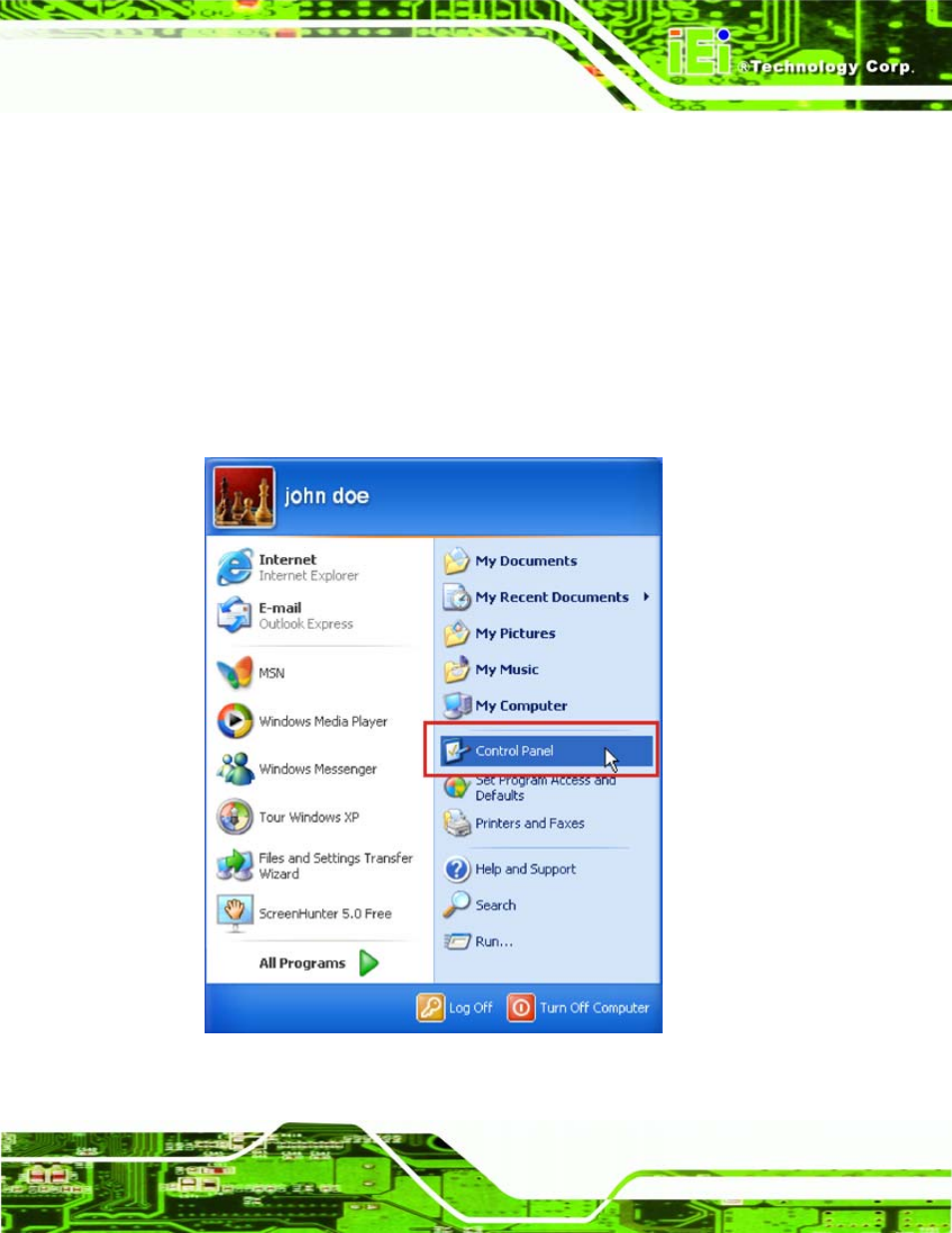 2 device driver menu, Evice, River | Figure 8-3: start menu | IEI Integration WAFER-LX v1.22 User Manual | Page 155 / 227