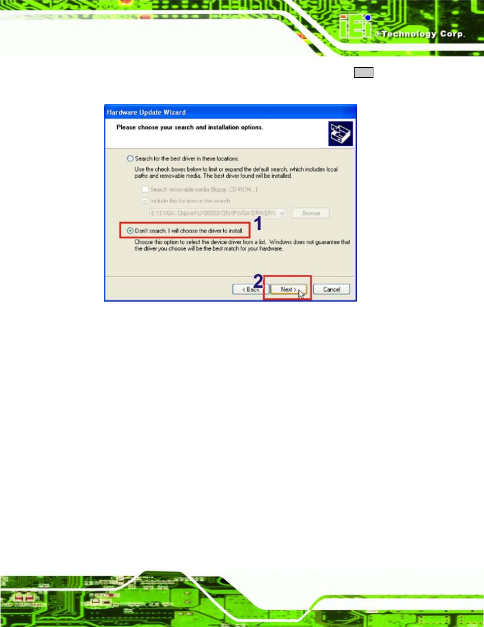 Figure 8-9: driver location | IEI Integration WAFER-LX v1.22 User Manual | Page 161 / 227
