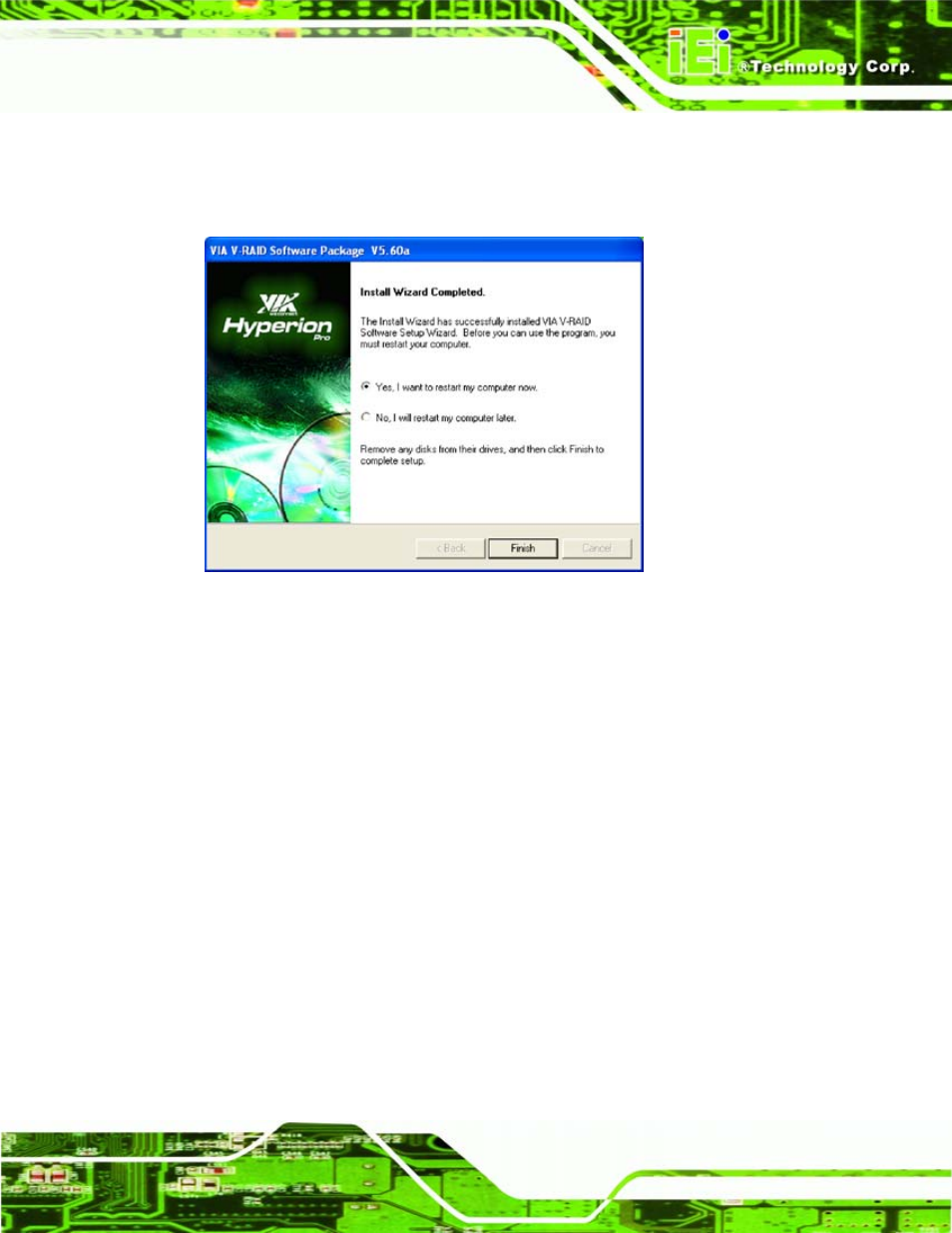 Figure 8-48: installshield wizard complete screen | IEI Integration WAFER-LX v1.22 User Manual | Page 185 / 227