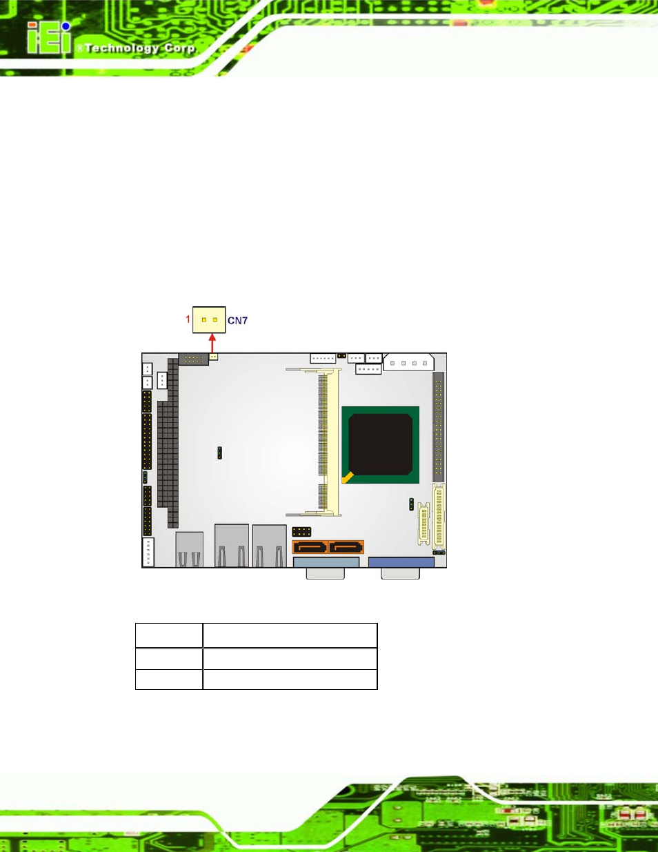 5 battery connector, Figure 4-7: battery connector location, Table 4-8: battery connector pinouts | IEI Integration WAFER-LX v1.22 User Manual | Page 54 / 227