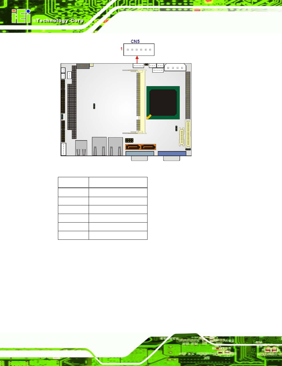 14 print port connector, Figure 4-15: led connector locations, Table 4-16: led connector pinouts | Wafer-lx motherboard page 46 | IEI Integration WAFER-LX v1.22 User Manual | Page 64 / 227