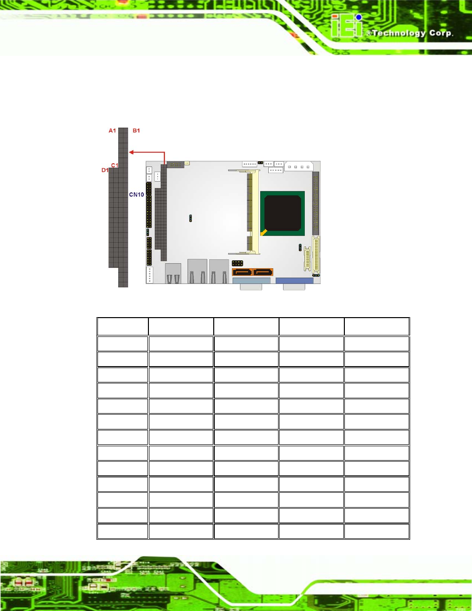 Figure 4-18: pc/104 slot location, Wafer-lx motherboard page 49 | IEI Integration WAFER-LX v1.22 User Manual | Page 67 / 227
