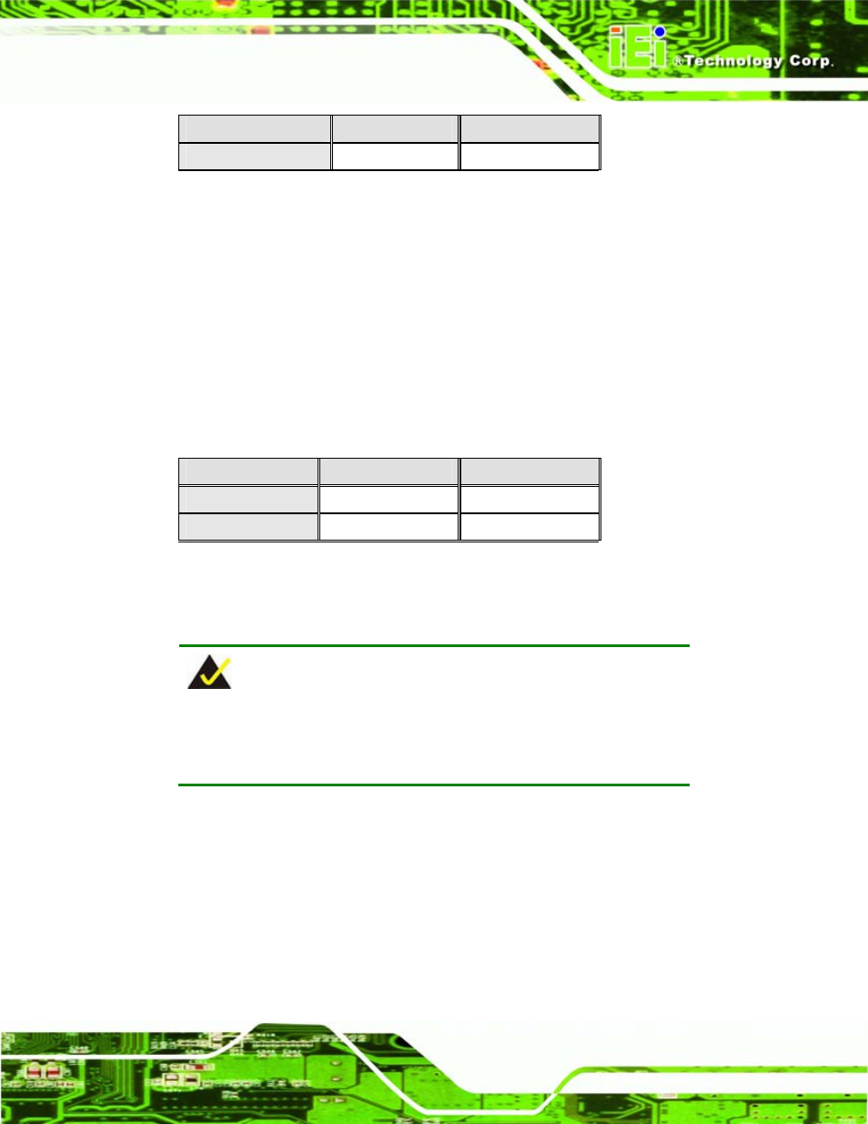 6 tft lcd type, 7 clear cmos jumper, Table 5-8: compactflash® master/slave setup | Table 5-9: tft lcd type, See table 5-8 | IEI Integration WAFER-LX v1.22 User Manual | Page 91 / 227