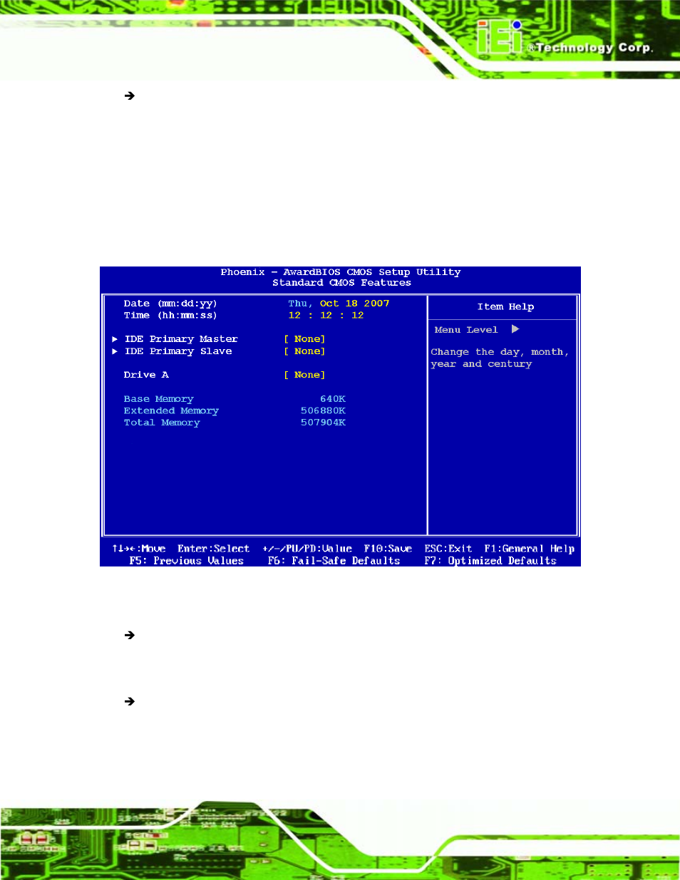 2 standard cmos features, Tandard, Cmos | Eatures, Bios menu 2: standard cmos features | IEI Integration WAFER-LX v1.22 User Manual | Page 99 / 227