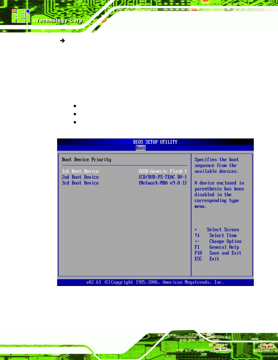 2 boot device priority | IEI Integration WAFER-945GSE v1.03 User Manual | Page 152 / 203