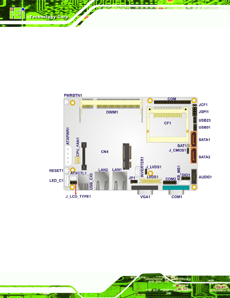 1 peripheral interface connectors, 1 wafer-945gsewafer-945gse layout, 2 peripheral interface connectors | IEI Integration WAFER-945GSE v1.03 User Manual | Page 56 / 203