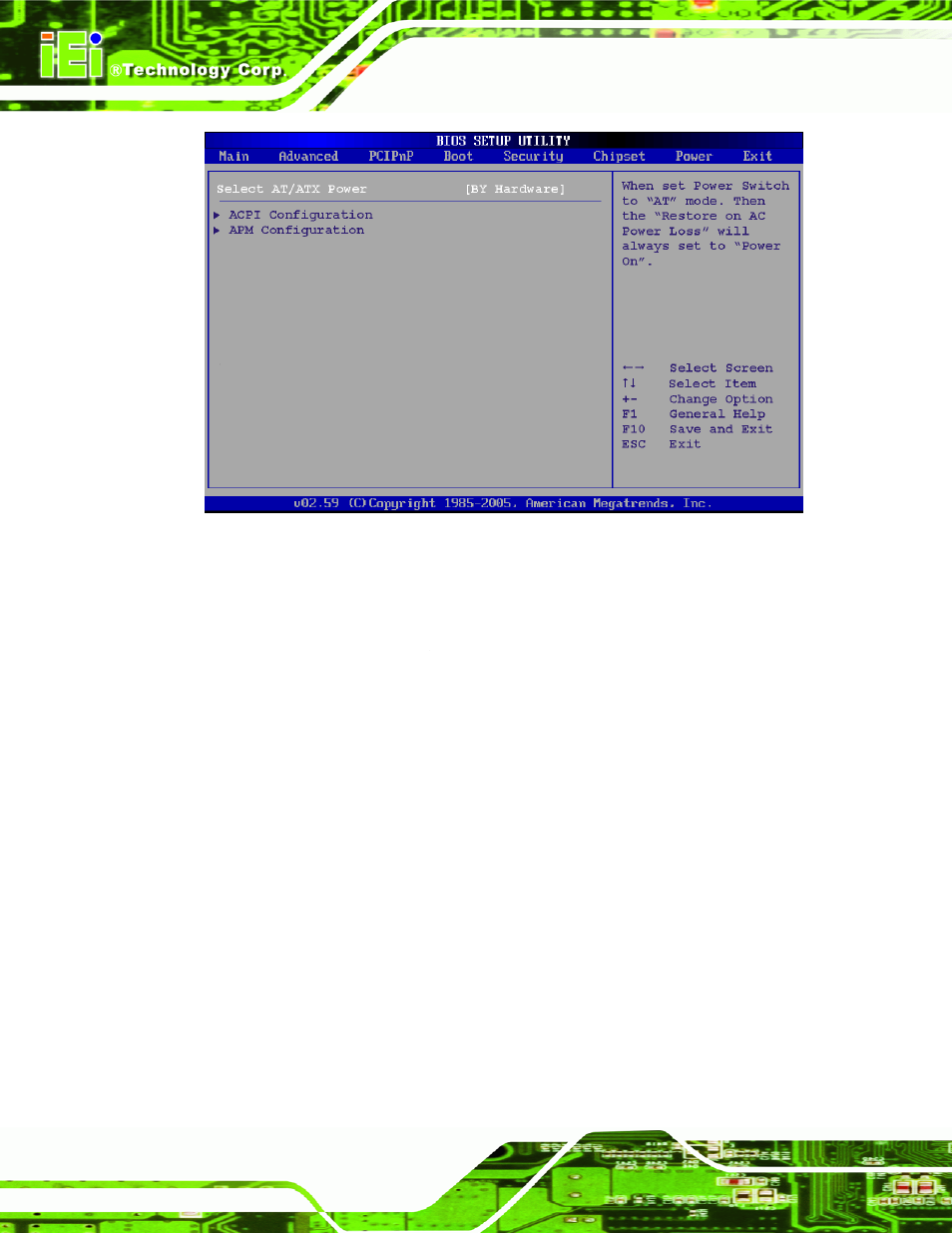 1 acpi configuration | IEI Integration WAFER-945GSE v1.04 User Manual | Page 136 / 203