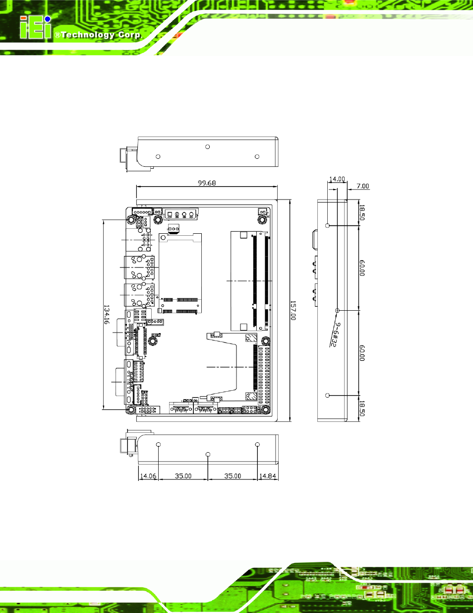1 dimensions, 1 board dimensions | IEI Integration WAFER-945GSE v1.04 User Manual | Page 28 / 203